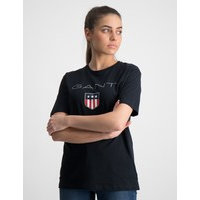 Gant, SHIELD LOGO T-SHIRT, Musta, T-paidat/Paidat till Pojat, 134-140