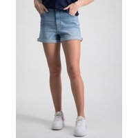 Gant, D2. HW MONOGRAM DENIM SHORTS, Sininen, Shortsit till Tytöt, 146-152