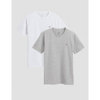 Gant, C-NECK T-SHIRT 2-PACK, Harmaa, T-paidat/Paidat till Pojat, 170 cm