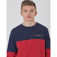 WeSC, BLOCK SWEATSHIRT JR, Punainen, Neuleet/Neuletakit till Pojat, 146 cm