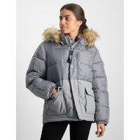 Svea, K. Short Padded Parka, Harmaa, Takit / Fleecet / Liivit till Tytöt, 130 cm