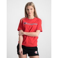 Champion, Crewneck T-Shirt, Punainen, T-paidat/Paidat till Pojat, L