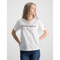 Champion, Crewneck T-Shirt, Valkoinen, T-paidat/Paidat till Tytöt, XL