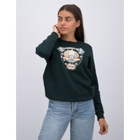 Scotch & Soda, Crewneck sweat with shell embroidery, Vihreä, Neuleet/Neuletakit till Tytöt, 12 vuotta