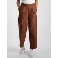 Scotch & Soda, High waist wide leg pants with turn-up, Ruskea, Housut till Tytöt, 10 vuotta