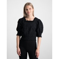 Scotch & Soda, Cropped brodery anglaise top, Musta, Topit / Puserot till Tytöt, 12 vuotta