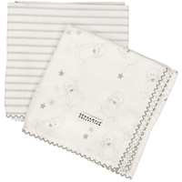 Geggamoja Bamboo Muslin Filt White/Grey