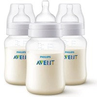 PHILIPS AVENT Erä 3 kolliklassista antibakteerista + pulloa - kolloosijärjestelmä - 260 ml, Philips Avent