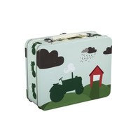 Blafre, Tin Suitcase, Tractor and barn, BLAFRE