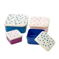 Rice, Foodboxes with Water Splash Print - Small - Set of 4