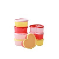 Rice, Plastic Food Keepers in Heart Shape 8 pcs S