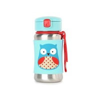 SKIP HOP gertuve su šiaudeliu 12m+ 350ml Zoo Owl 252511, Skip Hop