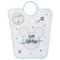 DISNEY Lasten ruokalappu Mikki pieni - Nimeni on painettu - 35 x 38 cm - Elastinen, sieni, Disney