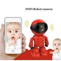 Langaton punainen robotti wifi-kamera ip / p2p cctv baby cam monitor, valvonta hd h.264130mp linssi ir yö visio android / ios..