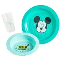 DISNEY Mickey little 3-osainen ateriapaketti: lautanen, kulho ja pikari - polypropeenia, Disney