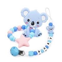 Shape Pacifier Clips Holder With Animal Teether Pendants For Baby Infant Chew Leash Nipple Holder, Slowmoose