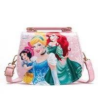 Disney Small Bag, Elsa Snow Bell Mermaid Printed Shoulder Bag, Slowmoose
