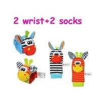 100pc Baby Rattle Sozzy Garden Bug Wrist Rattle And Foot Socks, Slowmoose