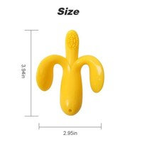 Toddle Safe Bpa Free Banana Silicone Chew Baby Teether, Slowmoose