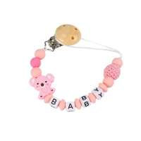 1pcs New Baby Teether Baby Boy Girl Pacifier Holder Chain Clip, Slowmoose