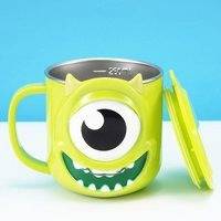 Disney Cute Cartoon Milk Cup 300ml Creative Drink Water Juice Cup Mickey Stainless Steel Mugs, Slowmoose