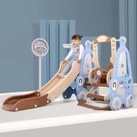 Baby Slide Swing Chair 5 In 1 Indoor Kindergarten Slide Combination Kids Playground, Slowmoose