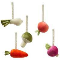 Kids Concept Babygymsfigurer grönsak 5st Bi