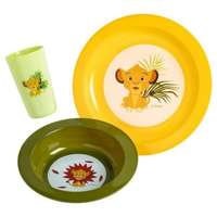 DISNEY 3-osainen ateriasetti Lion King: lautanen, kulho ja pikari - polypropeenia, Disney