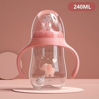 Baby Bottles Drinking Cup, Feeding Bottle, Wide, Multifunctional, Milk, Water, Dual-use, Bpa Free, Slowmoose