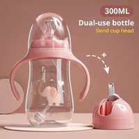Baby Bottles Drinking Cup, Feeding Bottle, Wide, Multifunctional, Milk, Water, Dual-use, Bpa Free, Slowmoose