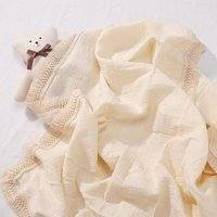 Soft Cotton Newborn Swaddle Wrap Blanket, Baby Receiving Infant Kids Bed Quilt, Cover Muslin Stroller, Slowmoose