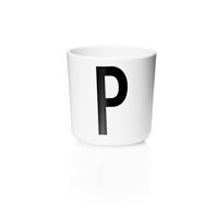 Design Letters - Personal Melamine Cup P - White (20201000P)