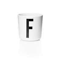 Design Letters - Personal Melamine Cup F - White (20201000F)