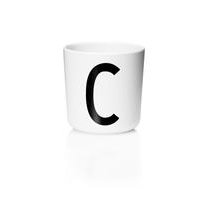 Design Letters - Personal Melamine Cup C - White (20201000C)
