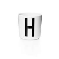 Design Letters - Personal Melamine Cup H - White (20201000H)