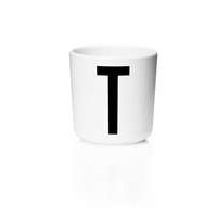 Design Letters - Personal Melamine Cup T - White (20201000T)