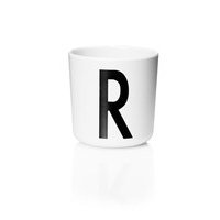 Design Letters - Personal Melamine Cup R - White (20201000R)