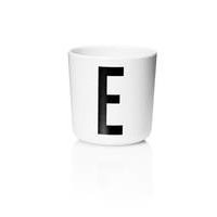 Design Letters - Personal Melamine Cup E - White (20201000E)