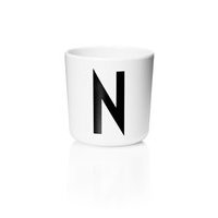 Design Letters - Personal Melamine Cup N - White (20201000N)