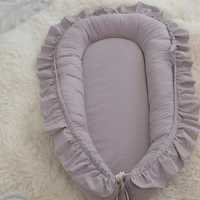 Irrotettava makuupesa vauvan sängylle, jossa on tyyny - matkasänky vauvansänky pikkulasten patja - beige, Slowmoose