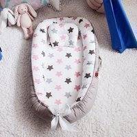 Kannettava vauva pesä sänky tyyny kokoontaitettava pinnasänky matka vauvan taapero puuvilla kehto vastasyntyneelle bassinet..