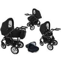 Bavario White 3 in 1 - Black/Black, NEW