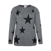 Star printed knitted pullover, Junarose