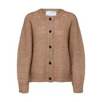 Curve wool blend cardigan, Selected