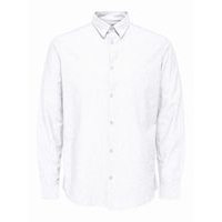 Linen-organic cotton blend shirt, Selected