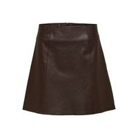 Lamb leather short - skirt, Selected