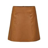 Lamb leather short - skirt, Selected