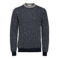 Jacquard pattern knitted pullover, Selected
