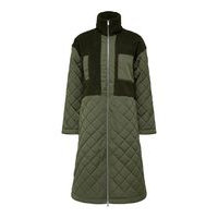 Quilted long coat, Selected