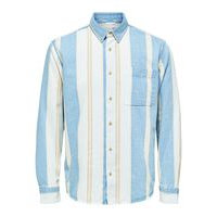 Striped denim shirt, Selected